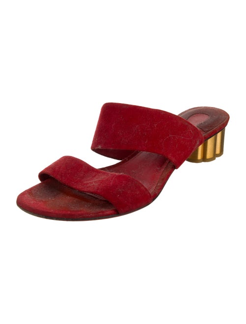 Salvatore Ferragamo Suede Slides