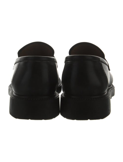 Ferragamo Gancini Logo Leather Dress Loafers