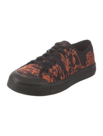 Salvatore Ferragamo Canvas Printed Sneakers