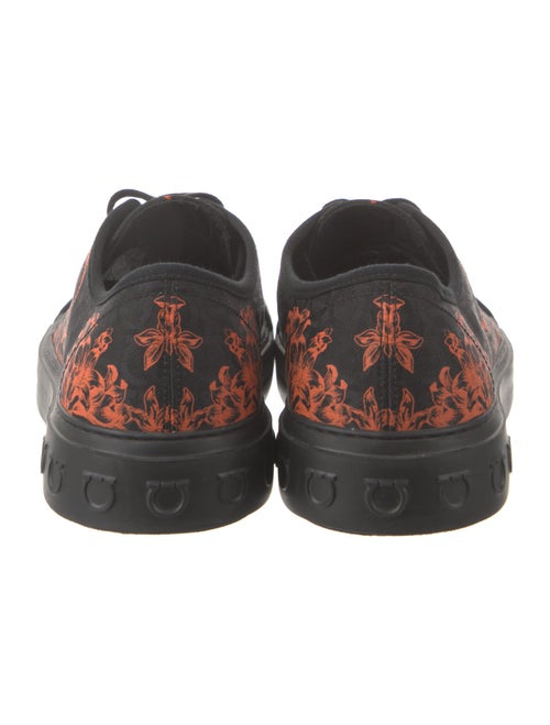 Salvatore Ferragamo Canvas Printed Sneakers