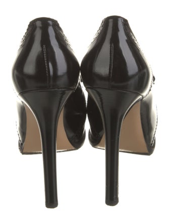 Salvatore Ferragamo Patent Leather Bow Accents Pumps