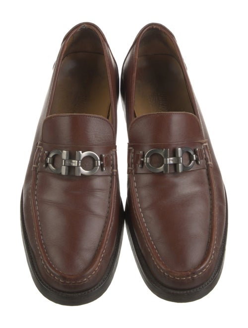 Salvatore Ferragamo Horsebit Accent Leather Loafers