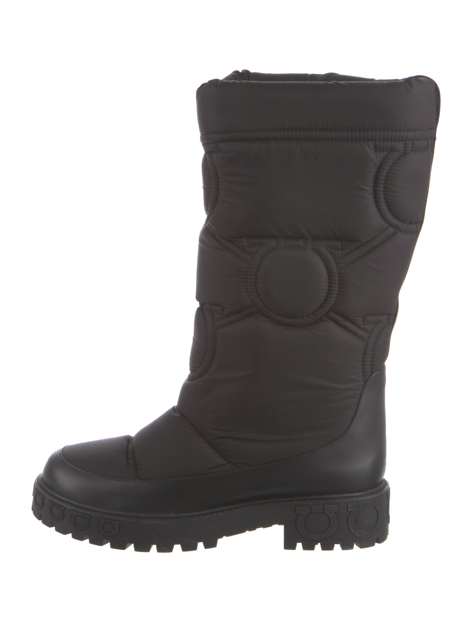 Salvatore Ferragamo Nylon Combat Boots