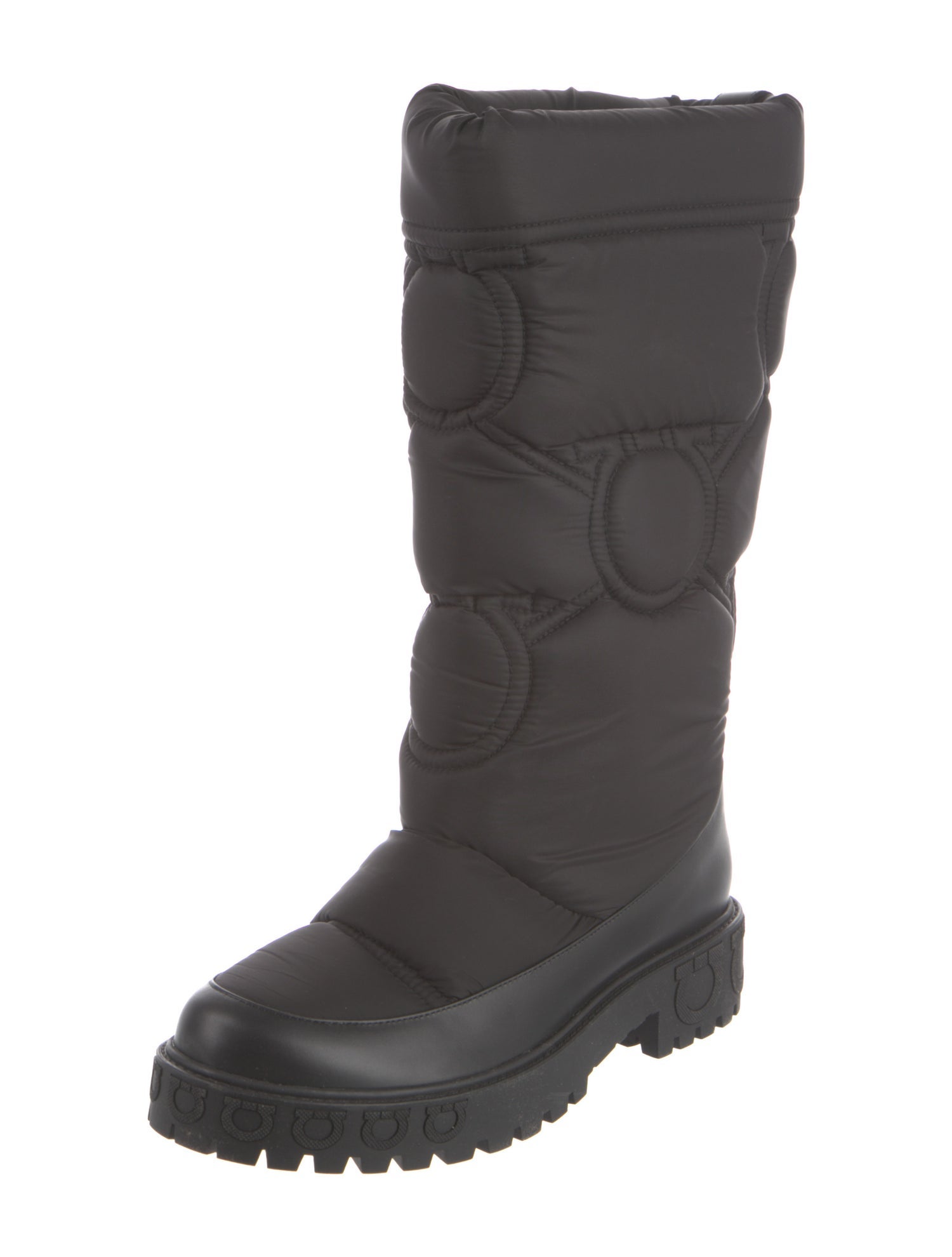 Salvatore Ferragamo Nylon Combat Boots