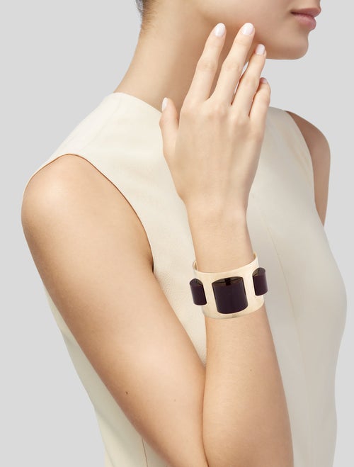 Salvatore Ferragamo Resin Column Cuff