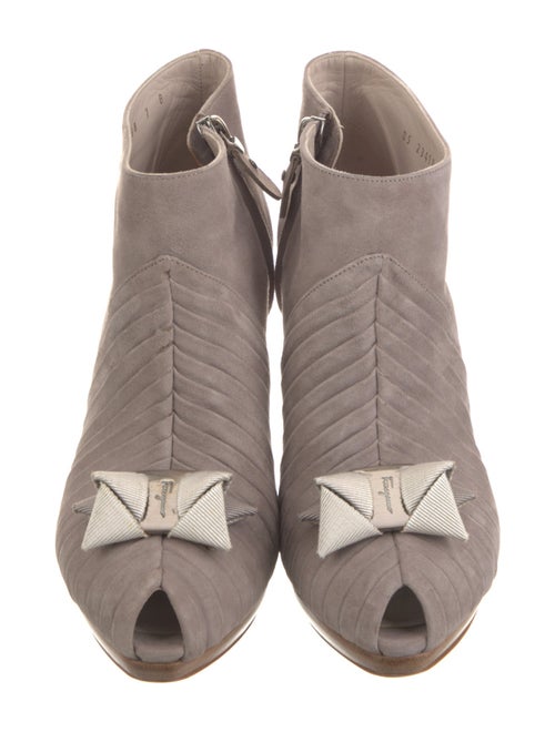 Salvatore Ferragamo Suede Animal Print Mules