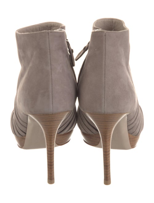 Salvatore Ferragamo Suede Animal Print Mules