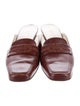 Salvatore Ferragamo Gancini Logo Leather Mules