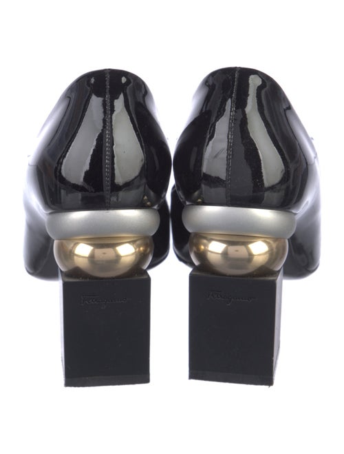 Salvatore Ferragamo Patent Leather Printed Pumps