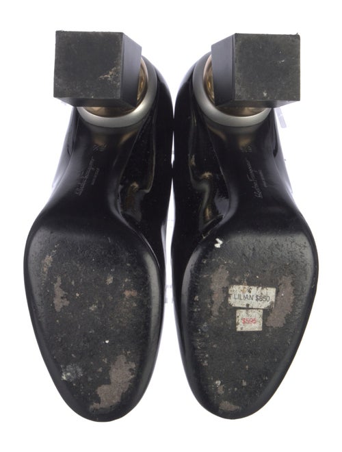 Salvatore Ferragamo Patent Leather Printed Pumps