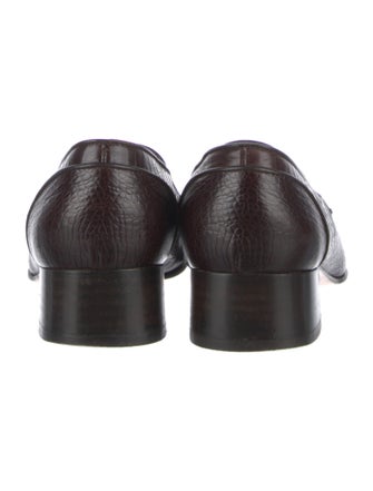 Salvatore Ferragamo Embossed Leather Loafers