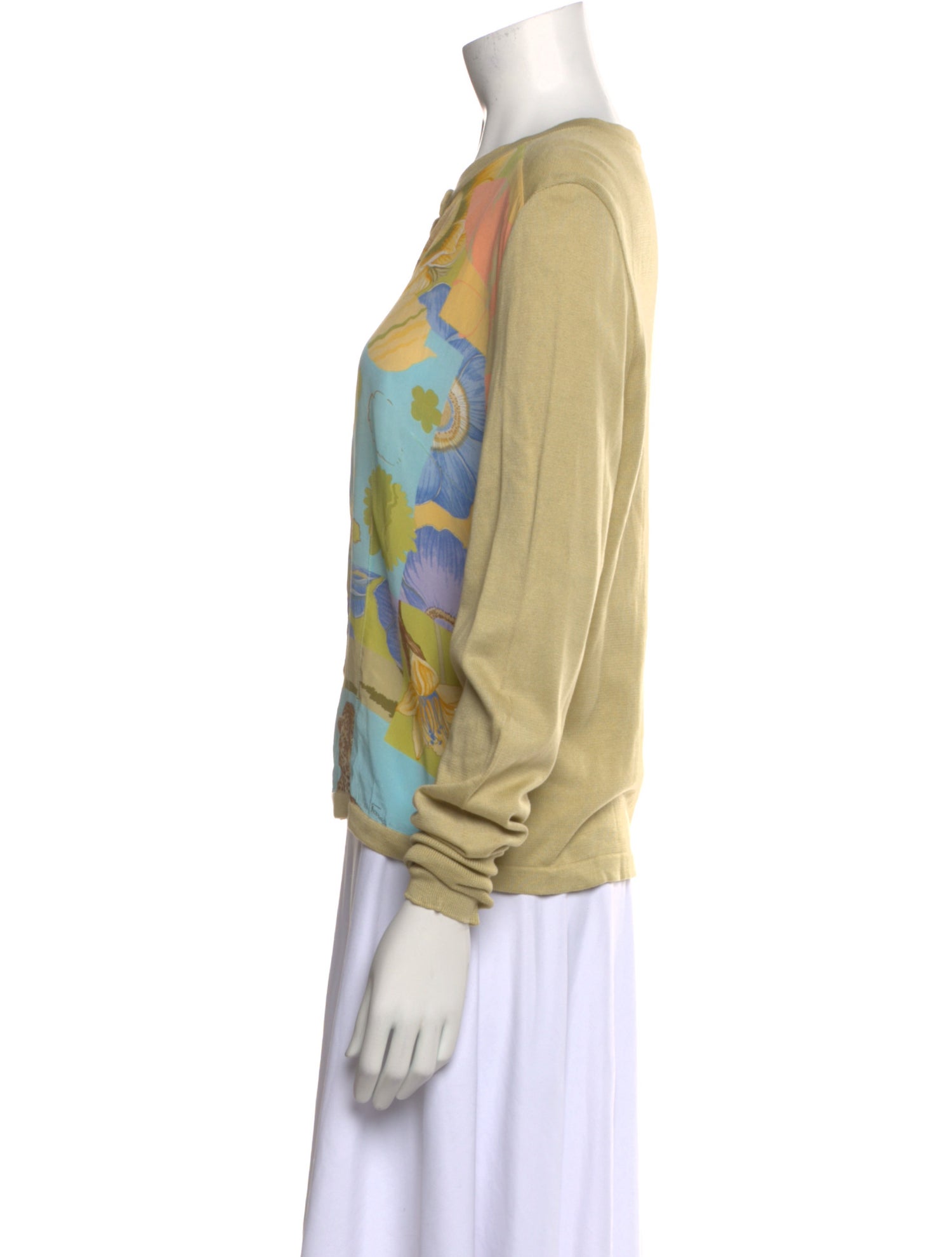 Salvatore Ferragamo Floral Print Crew Neck Sweatshirt