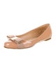 Salvatore Ferragamo Vara Bow Accent Patent Leather Ballet Flats