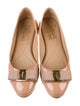 Salvatore Ferragamo Vara Bow Accent Patent Leather Ballet Flats