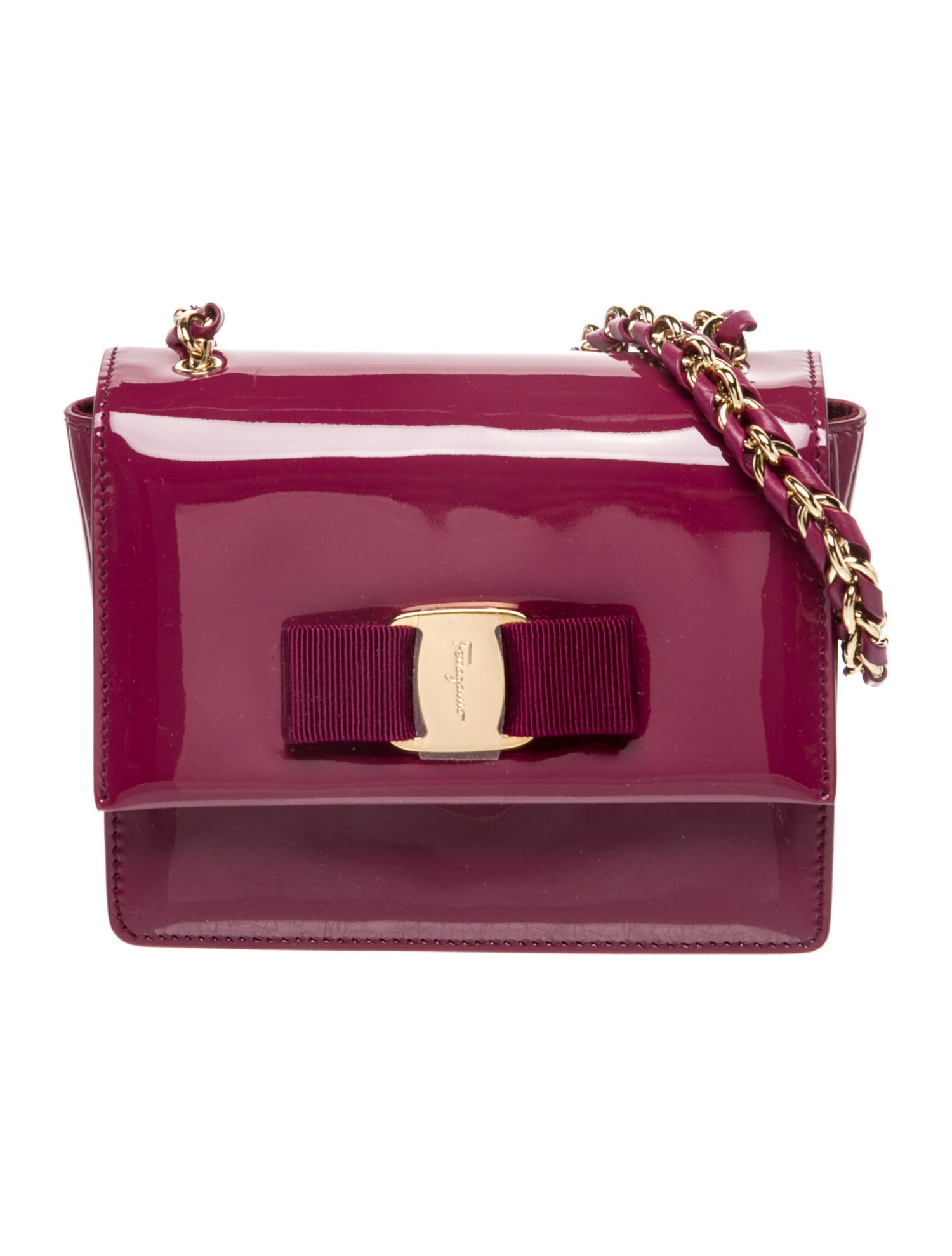 Salvatore Ferragamo Patent Leather Evening Bag