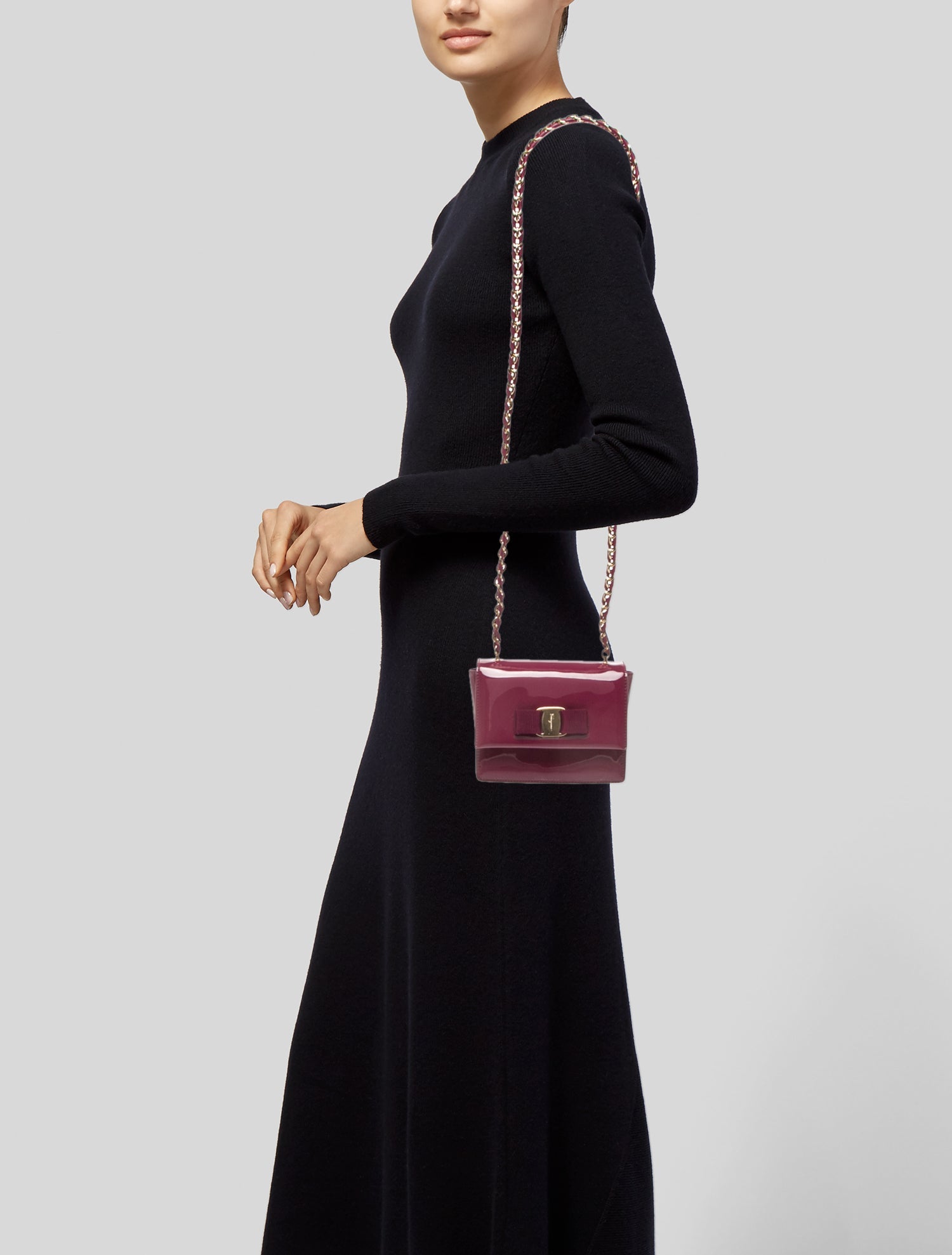 Salvatore Ferragamo Patent Leather Evening Bag