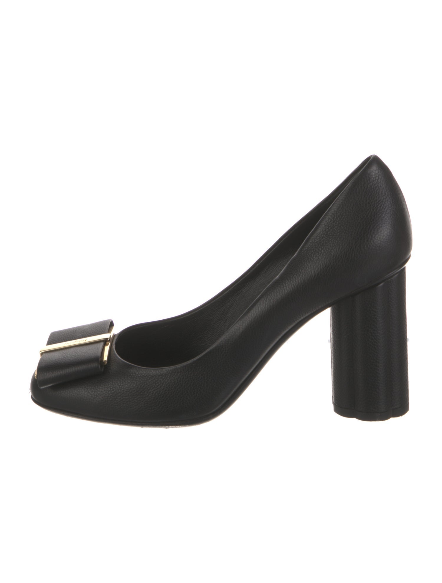 Salvatore Ferragamo Vara Bow Accent Leather Pumps