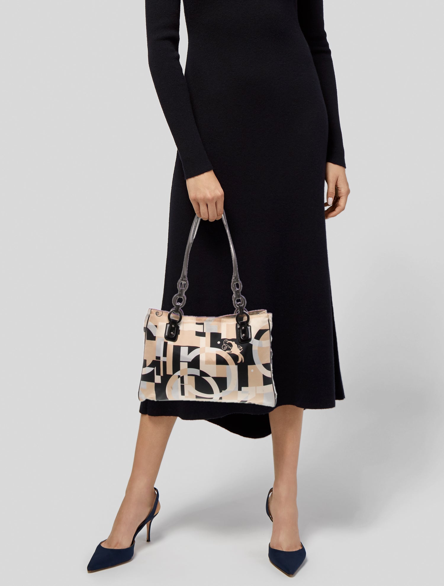 Salvatore Ferragamo Satin Shoulder Bag