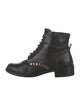 Salvatore Ferragamo Leather Combat Boots