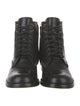Salvatore Ferragamo Leather Combat Boots