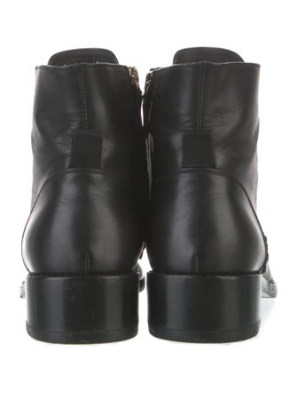 Salvatore Ferragamo Leather Combat Boots