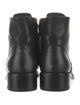 Salvatore Ferragamo Leather Combat Boots