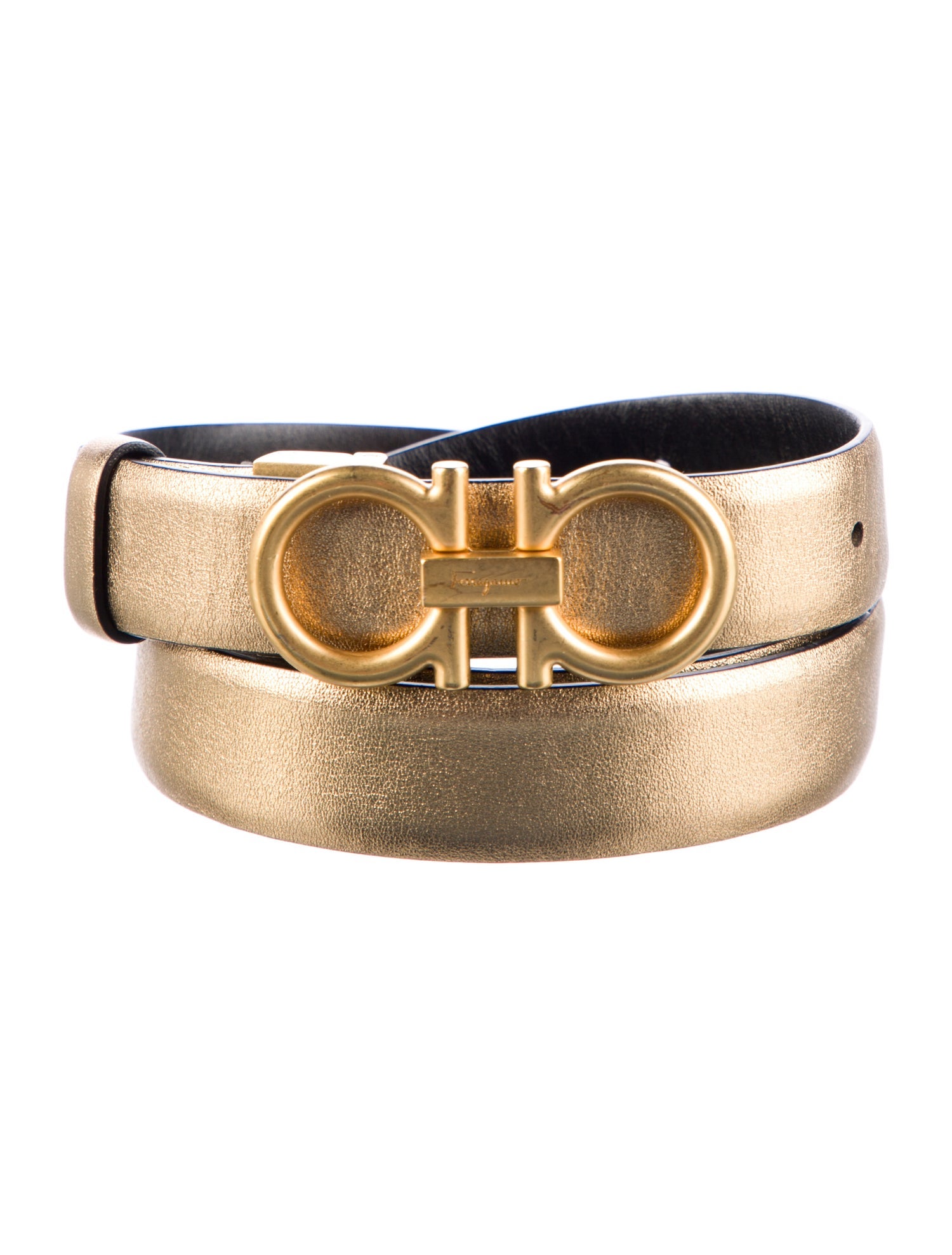 Salvatore Ferragamo Skinny Leather Belt