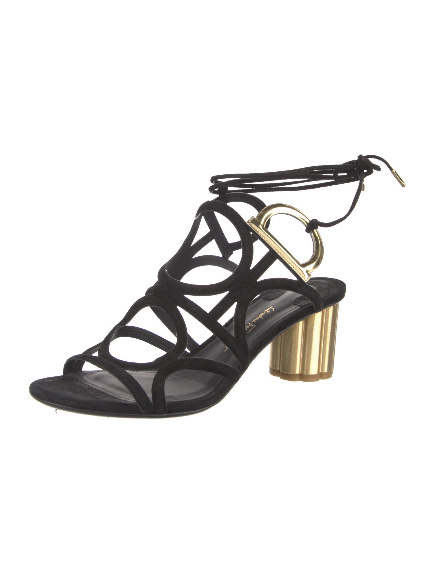 Salvatore Ferragamo Suede Slingback Sandals