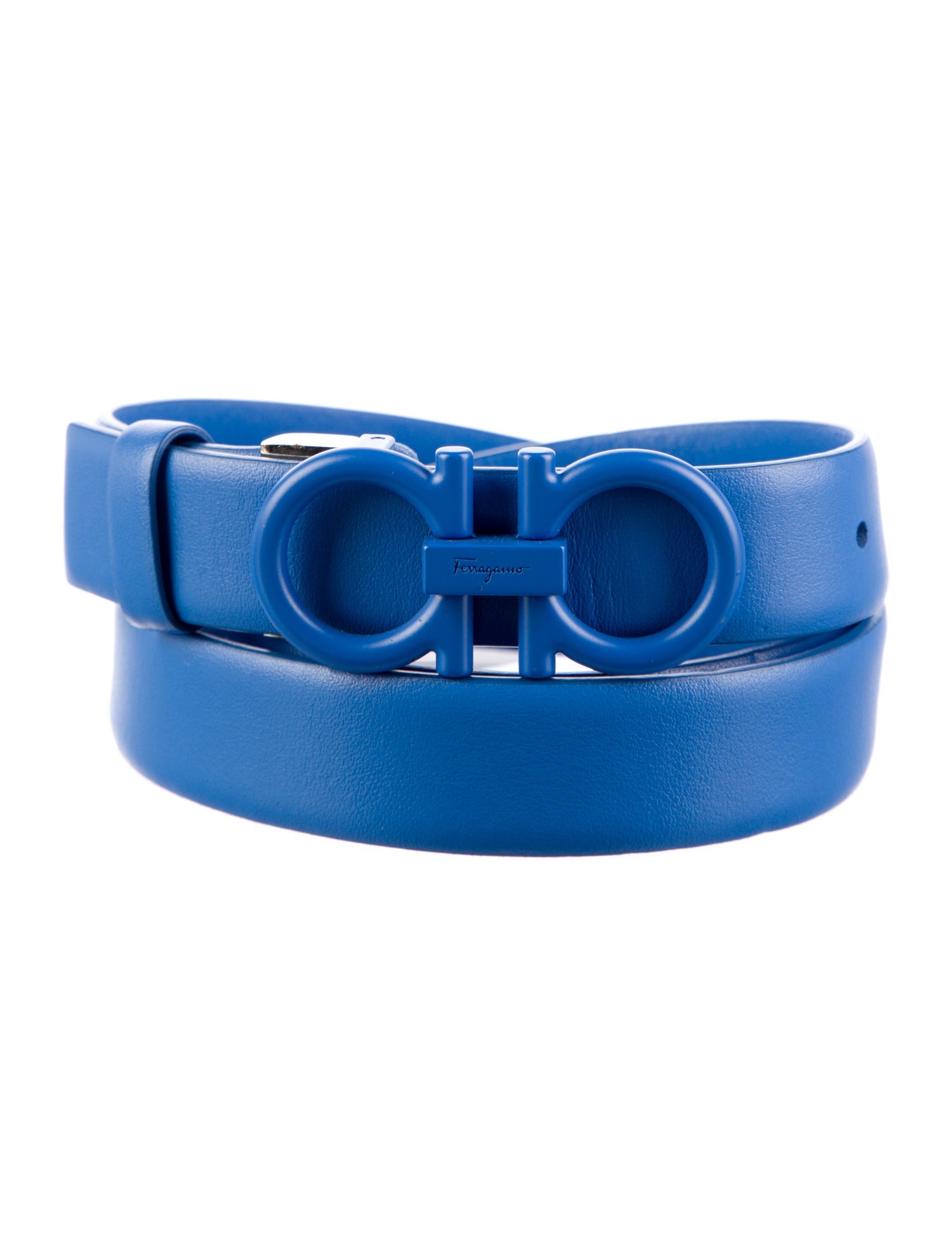 Salvatore Ferragamo Skinny Leather Belt