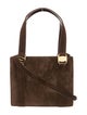 Salvatore Ferragamo Suede Top Handle Bag