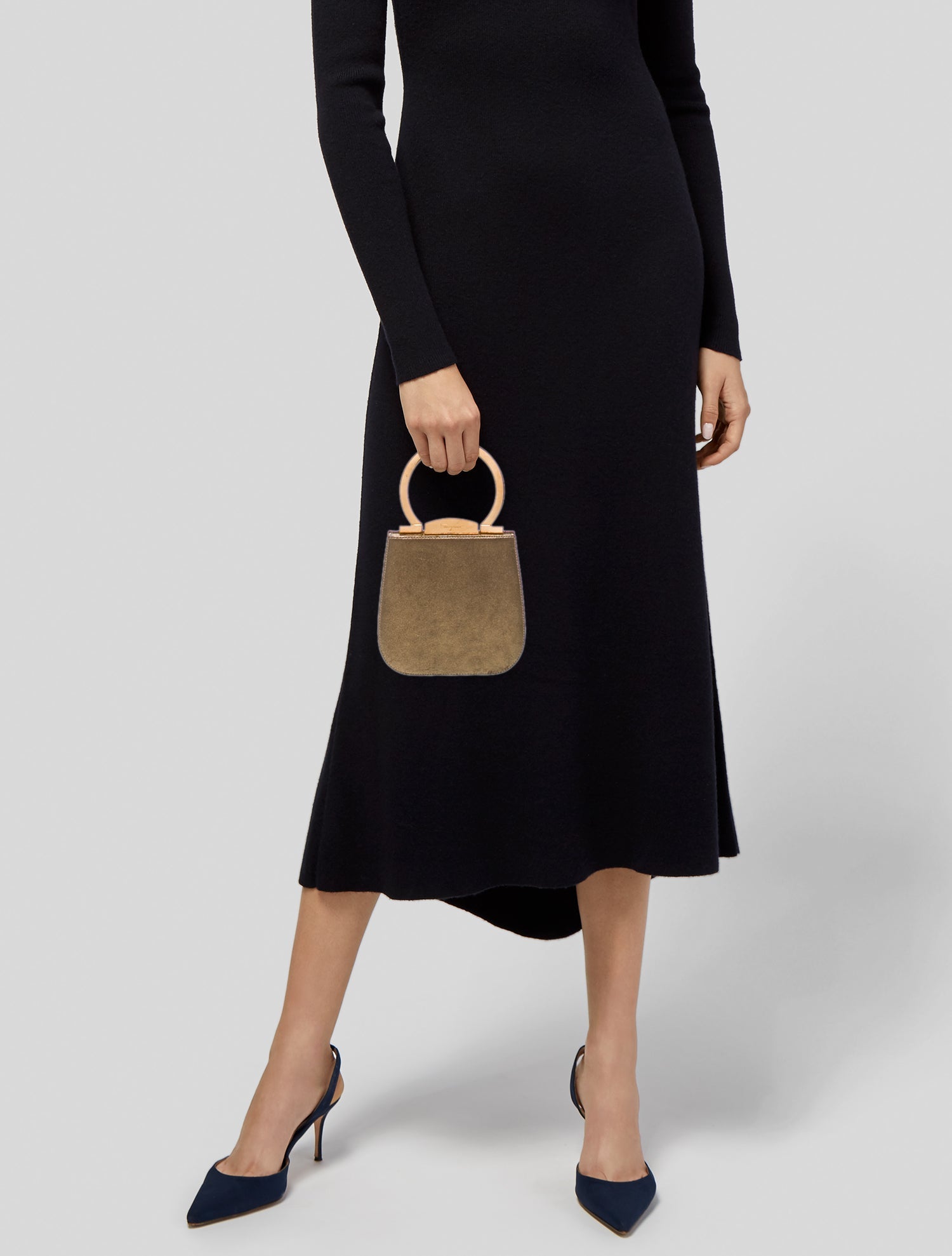 Salvatore Ferragamo Leather Top Handle Bag