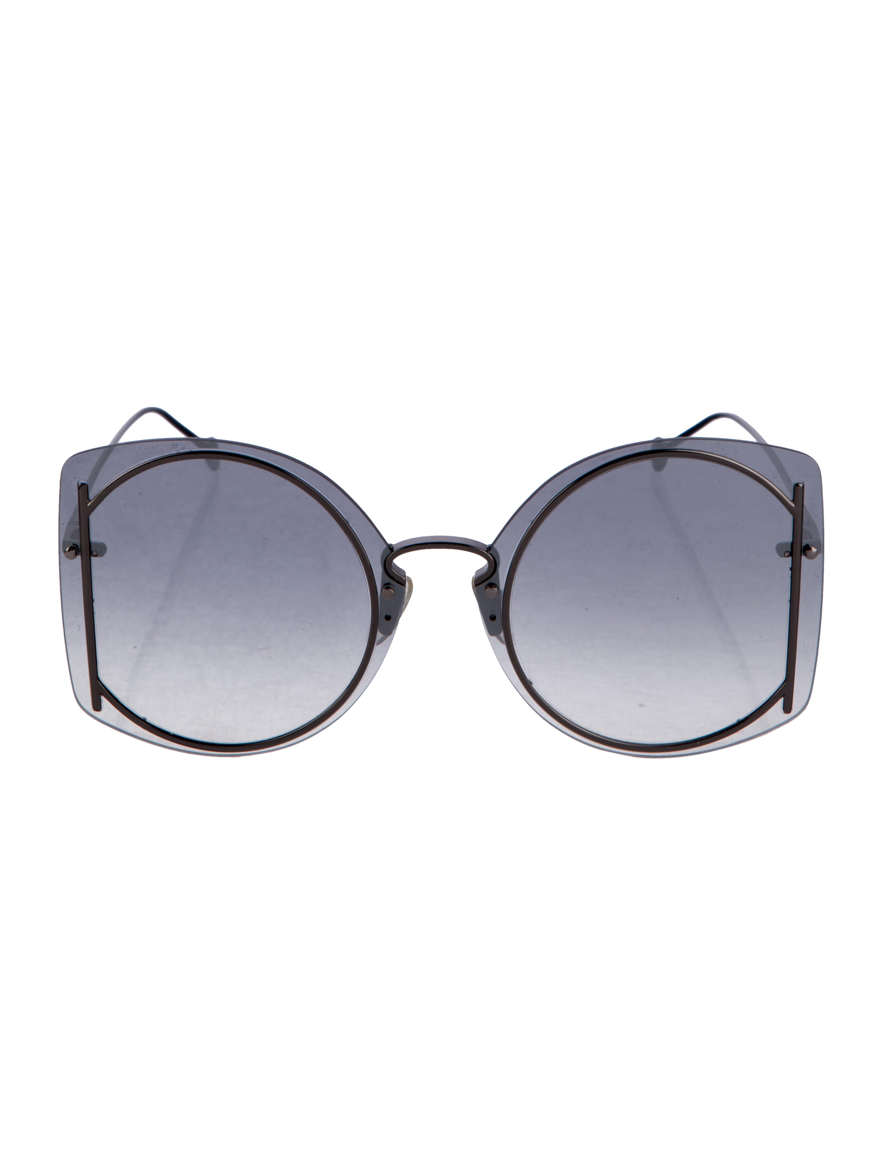 Salvatore Ferragamo Oversize Gradient Sunglasses