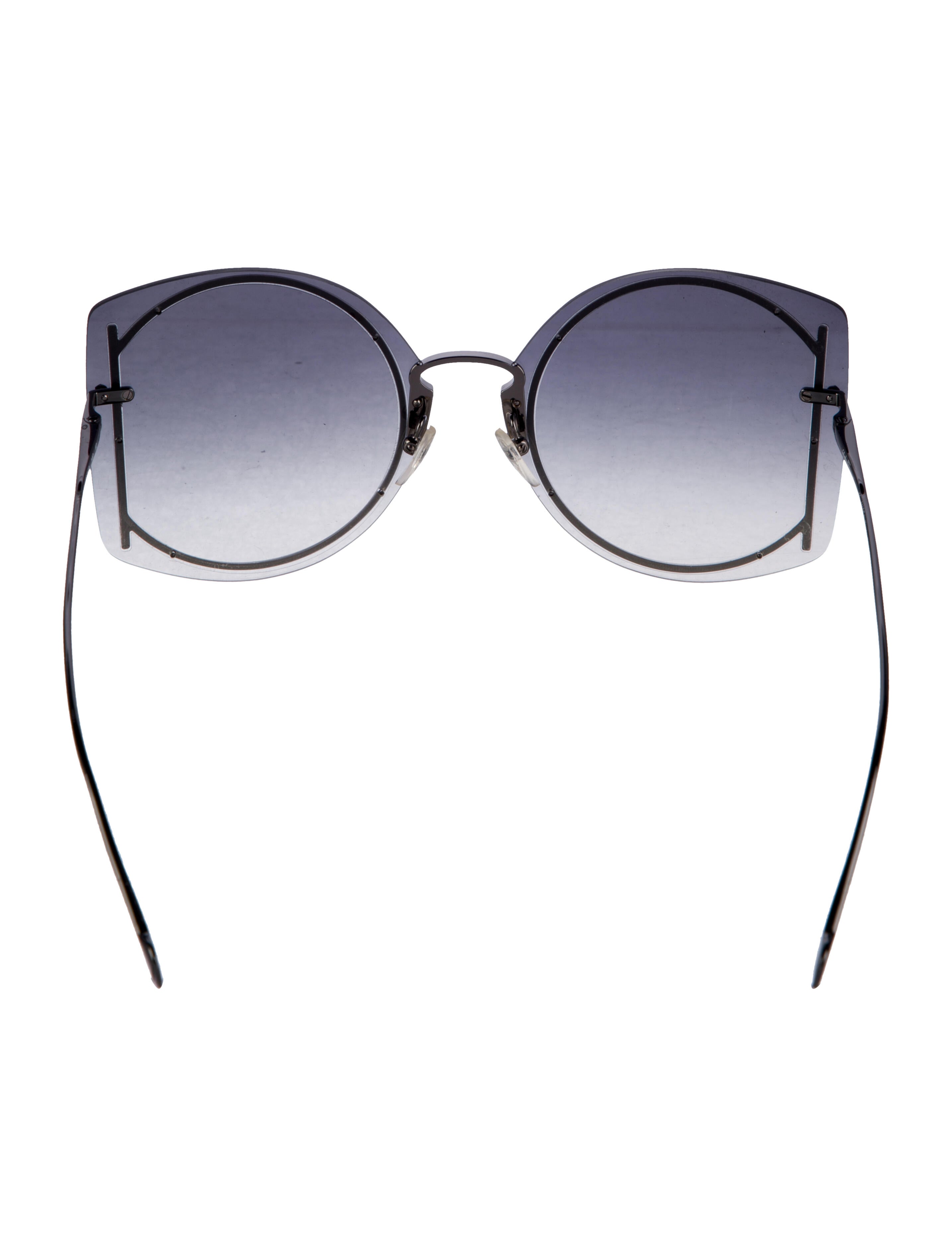 Salvatore Ferragamo Oversize Gradient Sunglasses