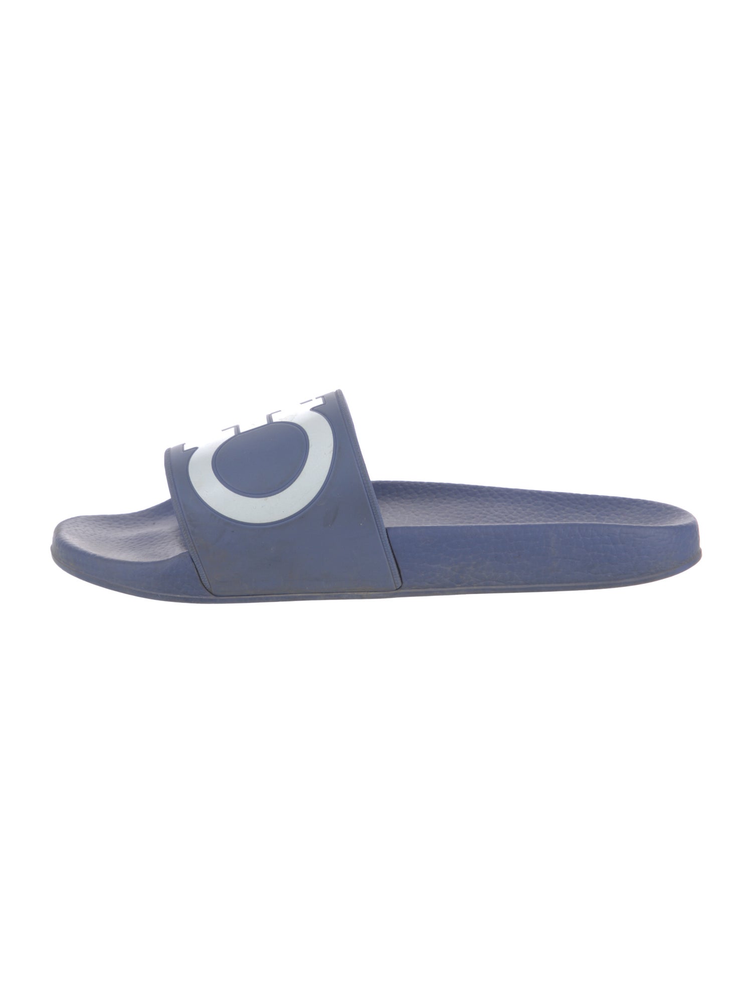 Salvatore Ferragamo Gancini Logo Rubber Slides