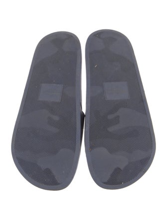 Salvatore Ferragamo Gancini Logo Rubber Slides