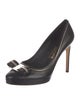 Salvatore Ferragamo Vara Bow Accent Leather Pumps