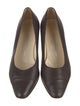 Salvatore Ferragamo Leather Crystal Embellishments Pumps
