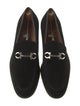 Salvatore Ferragamo Horsebit Accent Suede Loafers