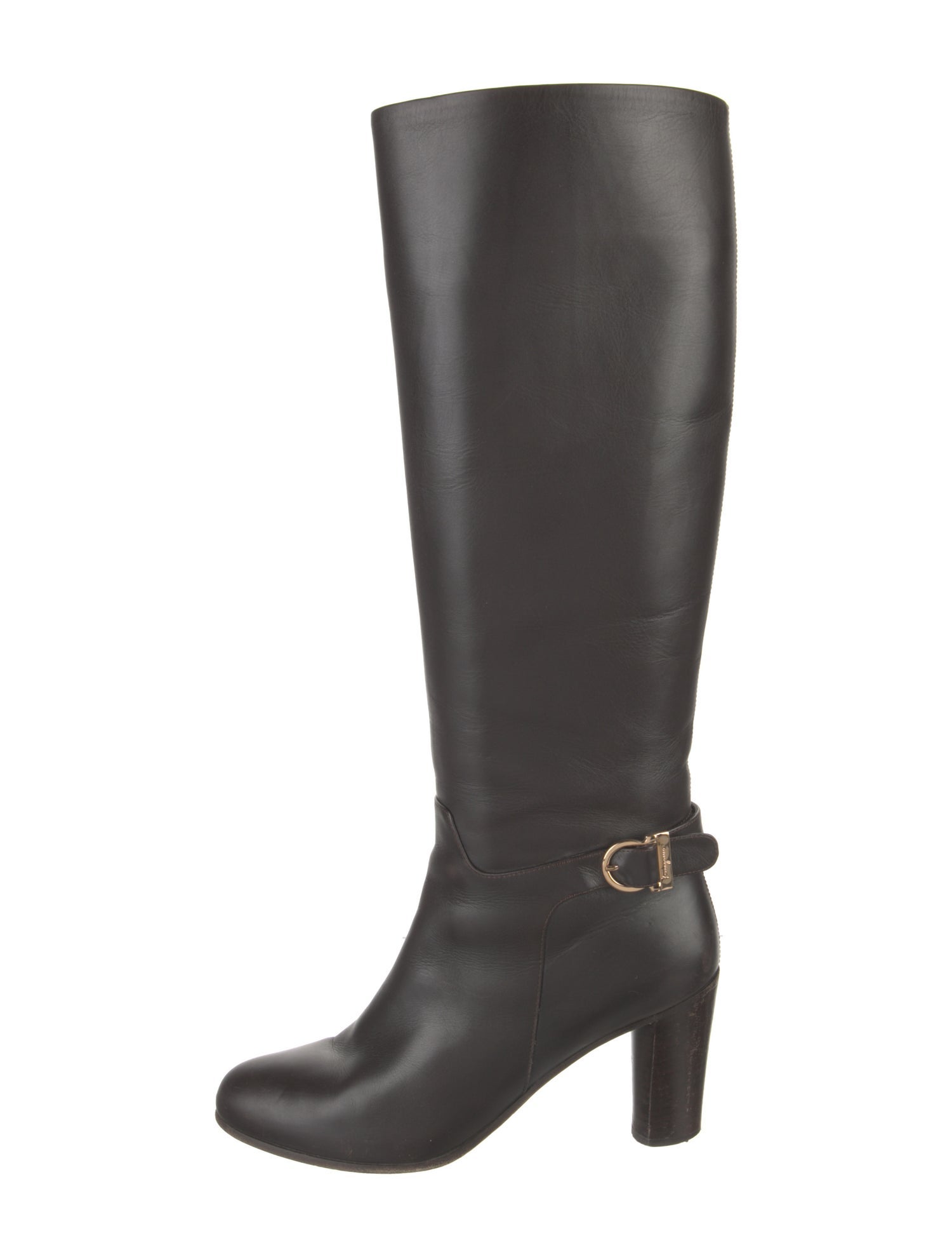 Salvatore Ferragamo Leather Riding Boots
