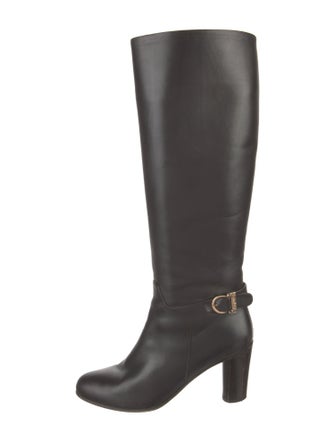 Salvatore Ferragamo Leather Riding Boots