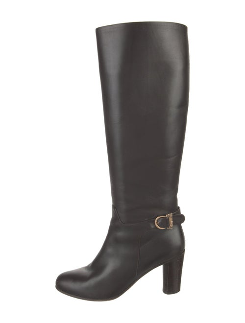 Salvatore Ferragamo Leather Riding Boots