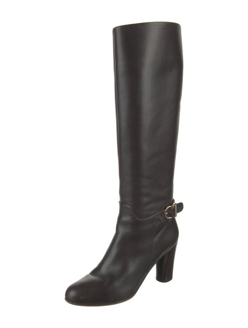 Salvatore Ferragamo Leather Riding Boots