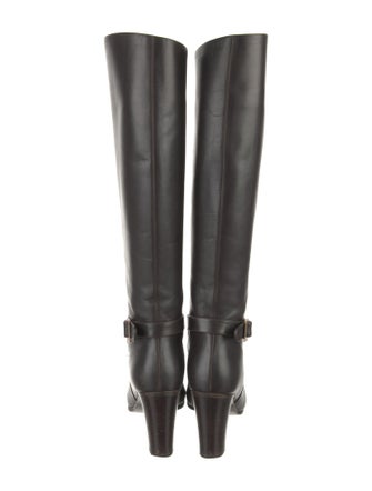 Salvatore Ferragamo Leather Riding Boots