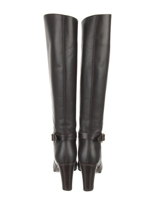 Salvatore Ferragamo Leather Riding Boots
