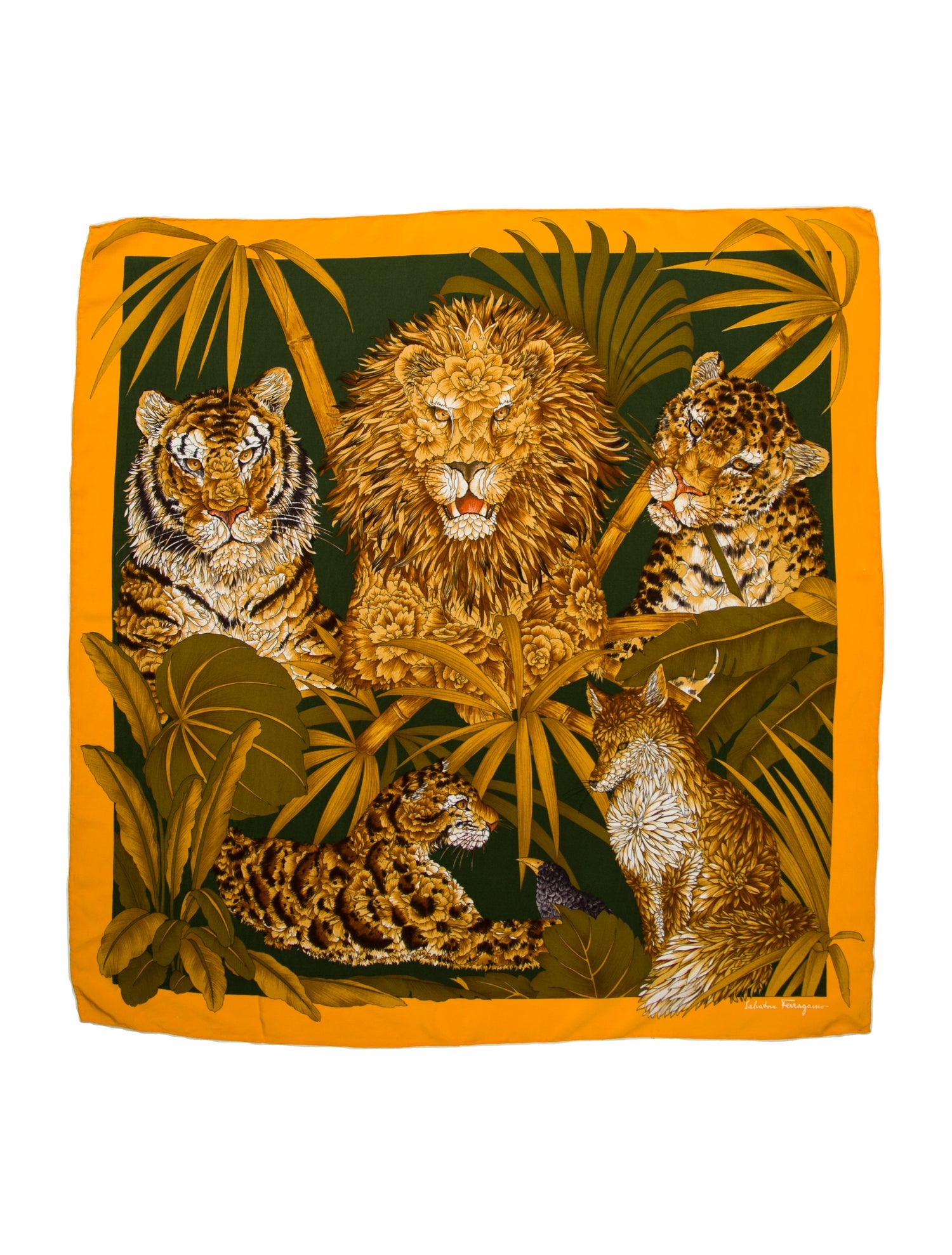 Salvatore Ferragamo Silk Printed Scarf