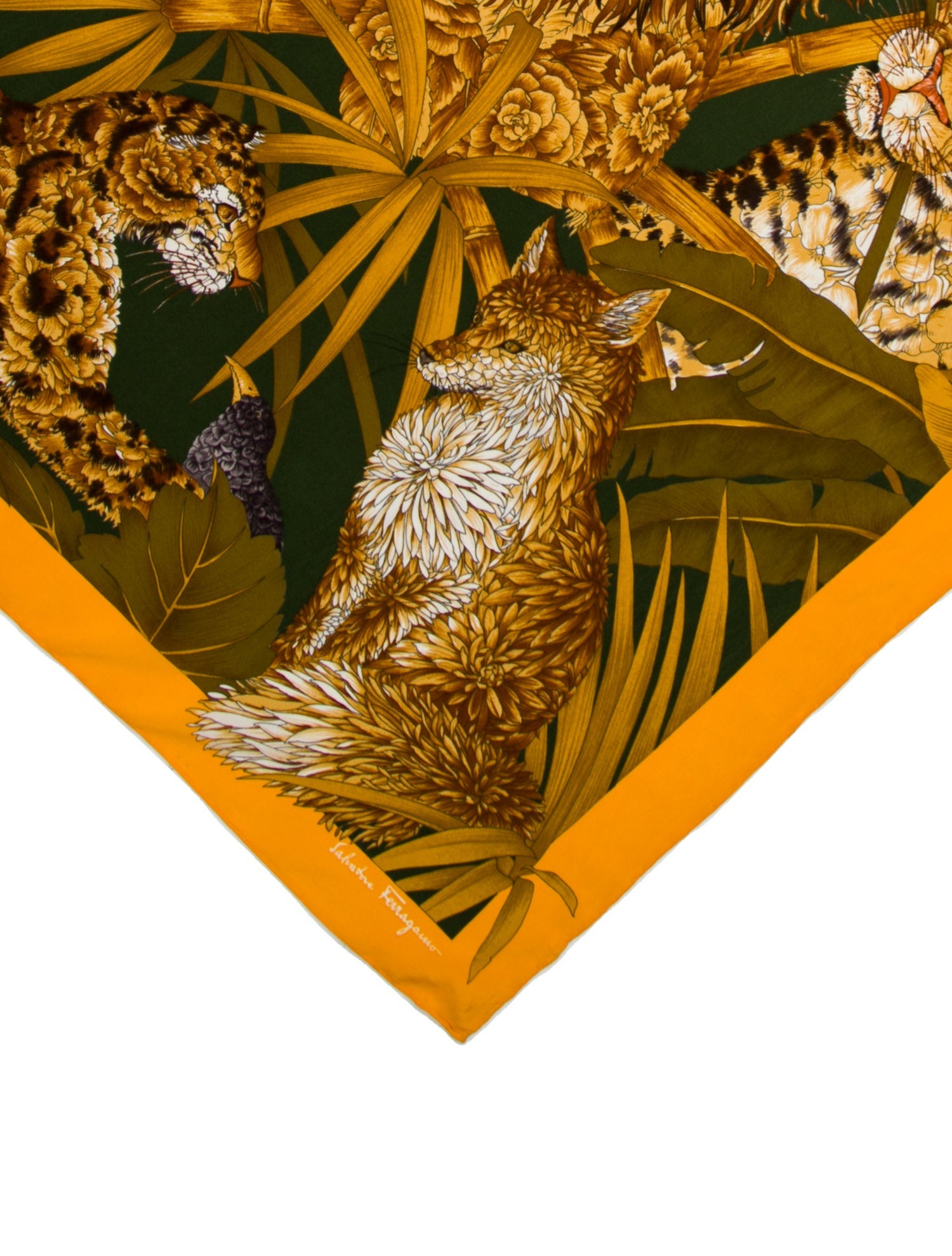 Salvatore Ferragamo Silk Printed Scarf