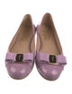 Salvatore Ferragamo Vara Bow Accent Patent Leather Ballet Flats
