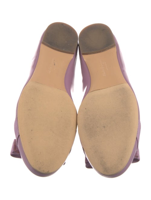 Salvatore Ferragamo Vara Bow Accent Patent Leather Ballet Flats