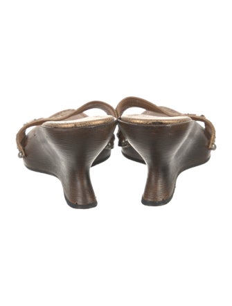 Salvatore Ferragamo Leather Slides