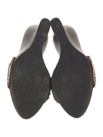 Salvatore Ferragamo Leather Slides